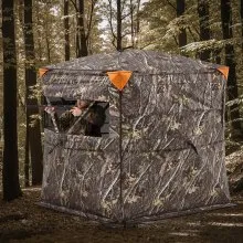 Portable Hunting Blind See Through Ground Deer Blinds 2-3 Person Carrying Bag