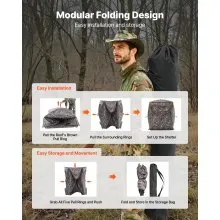 2-3 Person Portable Hunting Blind Thermal Ground Deer Duck Blind Carrying Bag