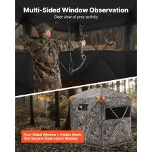 6-7 Person Portable Hunting Blind Ground Deer Duck Blind with Carrying Bag