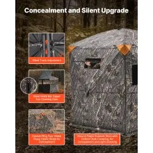 6-7 Person Portable Hunting Blind Ground Deer Duck Blind with Carrying Bag