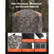 6-7 Person Portable Hunting Blind Ground Deer Duck Blind with Carrying Bag