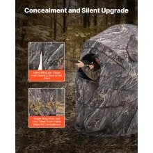 Single Person Portable Hunting Blind Ground Deer Duck Blind with Carrying Bag