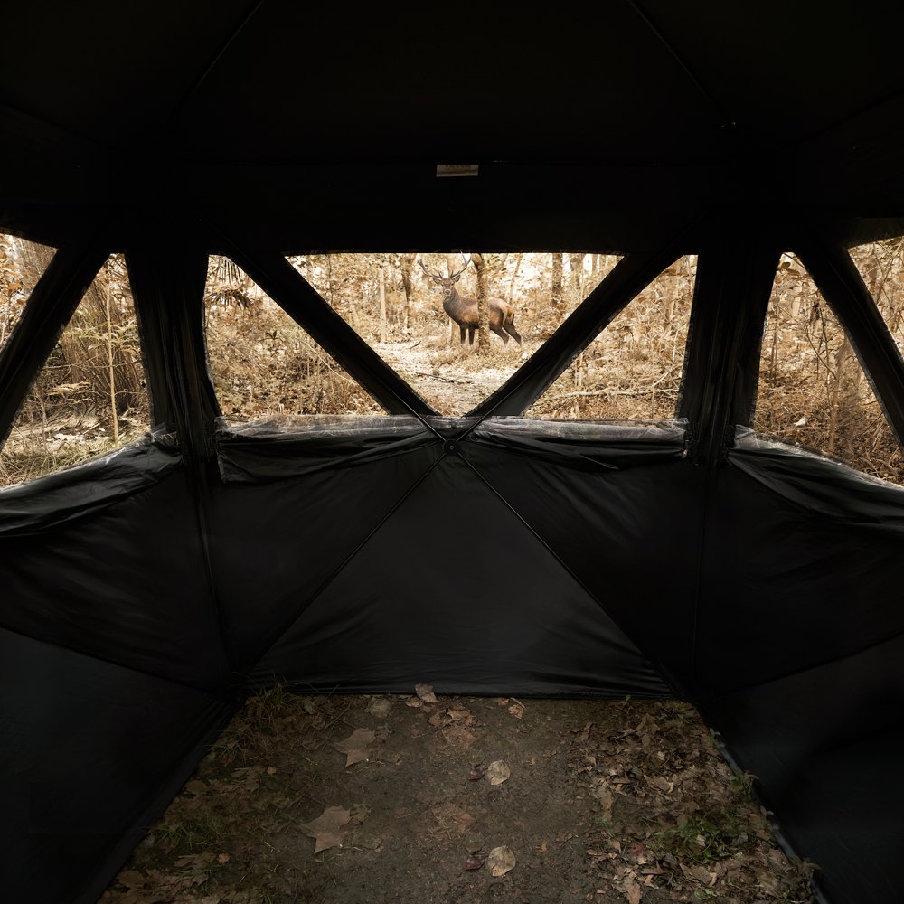 VEVOR Hunting Blind 270° See Through Ground Blind 3 Windows Mesh για 1-2 άτομα