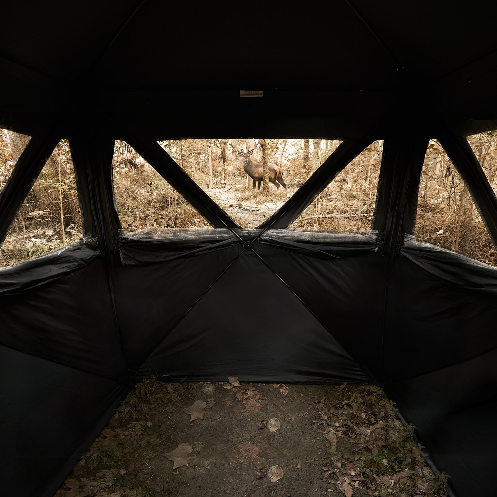 VEVOR Hunting Blind 270° See Through Ground Blind 3 Windows Mesh για 1-2 άτομα