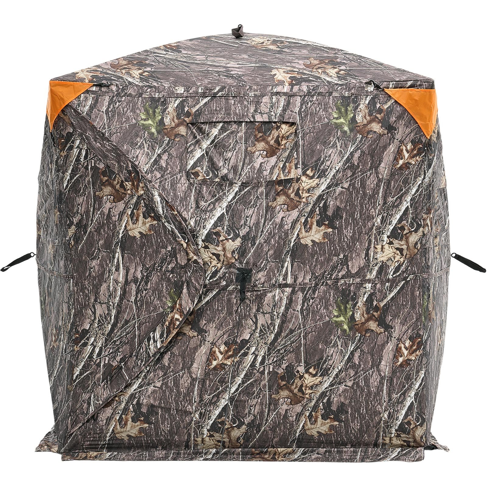 VEVOR Hunting Blind, 270° See Through Ground Blind, 2-3 Person Pop Up Deer Blind for Hunting with Carrying Bag, Portable Resilient Hunting Tent, One-Way See-Through Mesh for Turkey and Deer Hunting