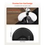VEVOR Salon Mat for Hair Stylist 3 x 5 FT Semicircle Salon Chair Mat 1/2" Thick