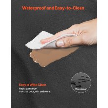 VEVOR Salon Mat for Hair Stylist 3 x 4 FT Semicircle Salon Chair Mat 1/2" Thick