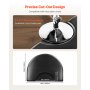 VEVOR Salon Mat for Hair Stylist 3 x 4 FT Semicircle Salon Chair Mat 1-inch Thick