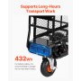 VEVOR Electric Utility Cart 500lbs Capacity Power Wagon 36V 432W Wheelbarrow