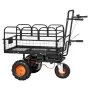 VEVOR Electric Utility Cart, 36V 432Wh Battery Powered Electric Wagon, 500W Power Wheelbarrow with Brake, 500 lbs Load Heavy Duty Steel Garden Cart for Farm and Yard All Purpose Modular Cargo Bed