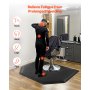 VEVOR Salon Mat for Hair Stylist 4 x 5 FT Hexagon Salon Chair Mat 1/2-inch Thick