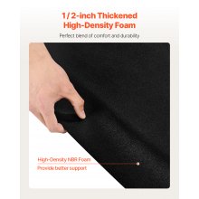 VEVOR Salon Mat for Hair Stylist 4 x 5 FT Hexagon Salon Chair Mat 1/2-inch Thick
