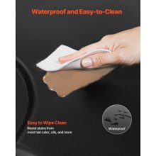 VEVOR Salon Mat for Hair Stylist 4 x 5 FT Hexagon Salon Chair Mat 1/2-inch Thick