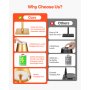 Cordless Table Lamp 2-Pack 5200mAh Built-in Rechargeable Battery Desk Lamp Gold