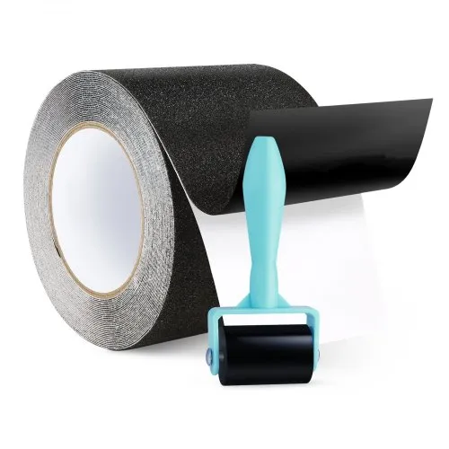 VEVOR Anti-Slip Tape, 35 FT x 4 inch Non Slip Grip Tape for Stairs Steps, 80-Grit Aluminum Oxide High Traction Non-Skid Stair Treads with Strong Adhesive Backing, Suitable for Indoor & Outdoor Use