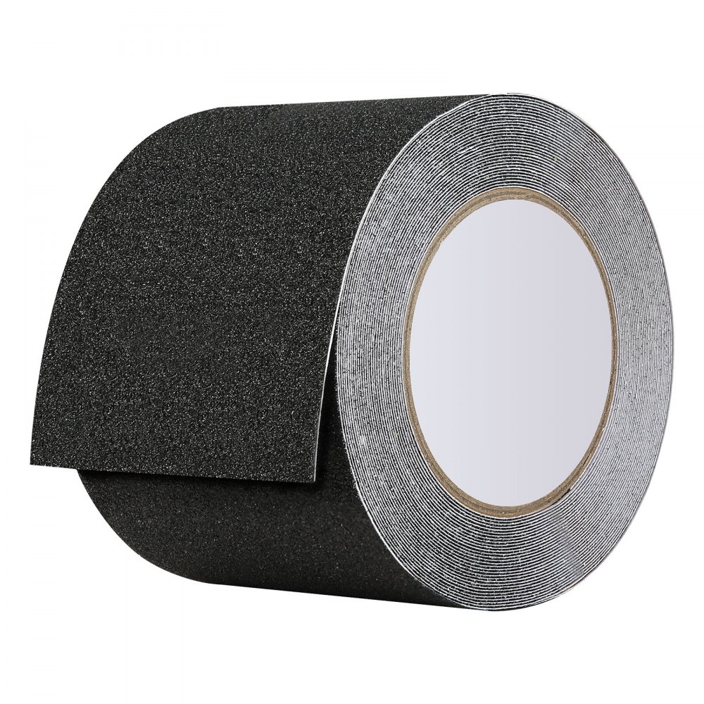 VEVOR Anti-Slip Tape, 35 FT x 4 inch Non Slip Grip Tape for Stairs Steps, 80-Grit Aluminum Oxide High Traction Non-Skid Stair Treads with Strong Adhesive Backing, Suitable for Indoor & Outdoor Use
