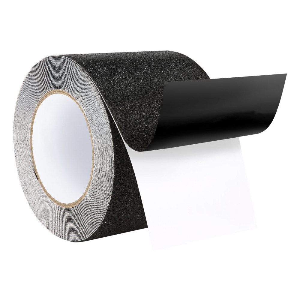VEVOR Anti-Slip Tape, 35 FT x 4 inch Non Slip Grip Tape for Stairs Steps, 80-Grit Aluminum Oxide High Traction Non-Skid Stair Treads with Strong Adhesive Backing, Suitable for Indoor & Outdoor Use