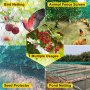 VEVOR [Resistente] Red de jardín de PE 25FT50FT Red de pájaros Malla de 2 pulgadas con bordes recortados reforzados, Durable [5KG] Malla de malla para valla Piscina Estanque Red adecuada para pradera, huerta, piscina de peces