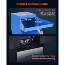 VEVOR Plastic Shredder Crusher 2.2KW Granulator Recycling Machine 220V 3-Phase