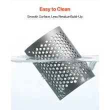 VEVOR Screen Mesh for Plastic Shredder, High-Quality Steel Durable Mesh, 0.315 in/8 mm High-Precision Aperture Screen, Compatible with Model 180 Plastic Grinder, Suitable for Small Particle Recycling