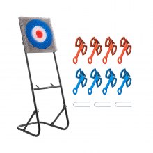 Axe Throwing Game Plastic Bristle Target with 8 Throwing Axes Set Steel Frame