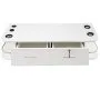 white VEVOR styling station with dual drawers, built-in appliance holders, and lock.