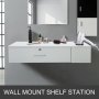 modern VEVOR barber station with shelf, tools, and wall-mounted design.