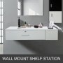 VEVOR White Salon Wall Mount Stations Styling Classic Locking Storage Beauty Salon Spa Equipment Barber Stations