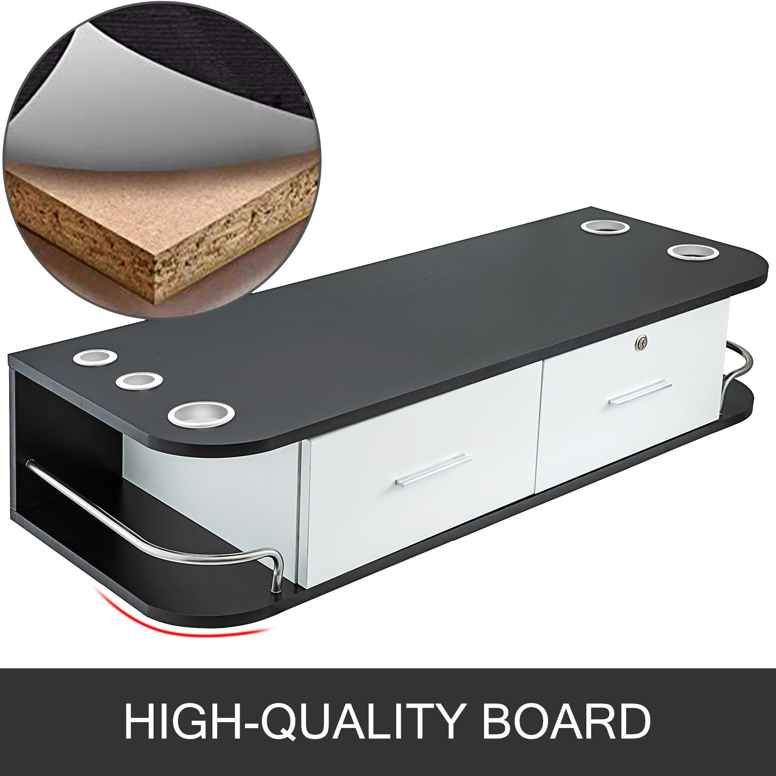 Wall Mount Styling Station Beauty Salon Cabinet Drawer Barber Drawer Storage