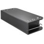 black VEVOR styling station with metal appliance holders and storage shelf