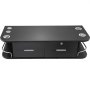 VEVOR black styling station with multiple holders and storage drawers.