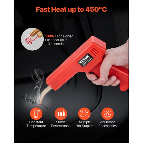 Plastikeevituspüstol 100 W, 800 klambrit — pilt 2