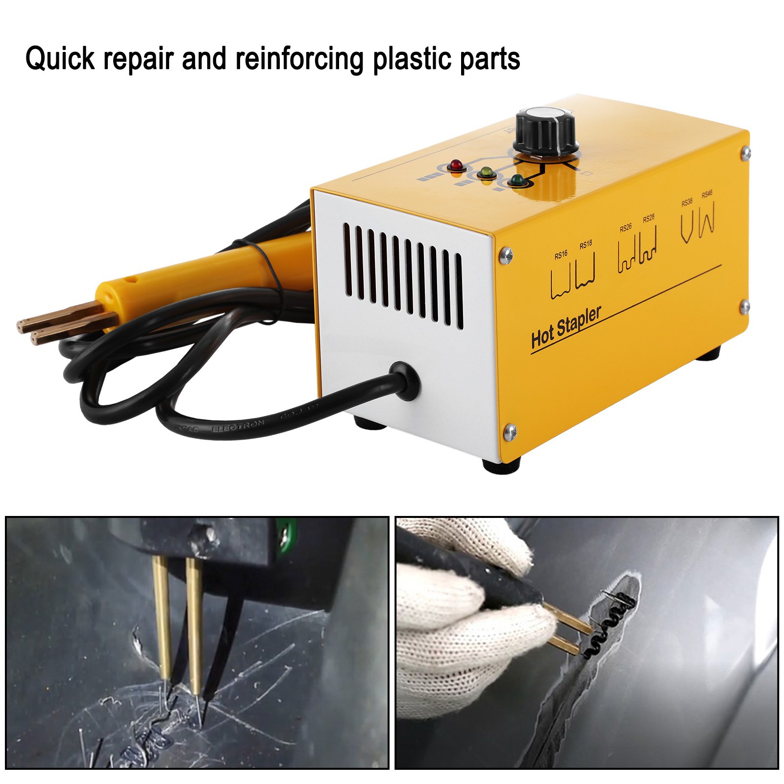 VEVOR Plastic Welder for Car Bumper Repair,220V 20W Hot Stapler Plastic Welding Gun Machine with 600PCS Staples, Repair Welding Machine