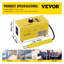 VEVOR 220V plastic welding machine hot staple gun hot stapler hot stapler plastic repair kit plastic welder 600 Staples 3 Heat Settings