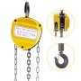 VEVOR Chain Hoist Manual Chain Block 0.5Ton 2 Hooks Lifting Pulling Construction
