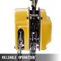 VEVOR Chain Hoist 1100lbs/0.5ton, Chain Block Hoist Manual Chain Hoist 20ft/6m Block Chain Hand Chain Lifting Hoist with Two Hooks Chain Pulley Tackle Hoist Winch Lifting Pulling Equipment in Yellow