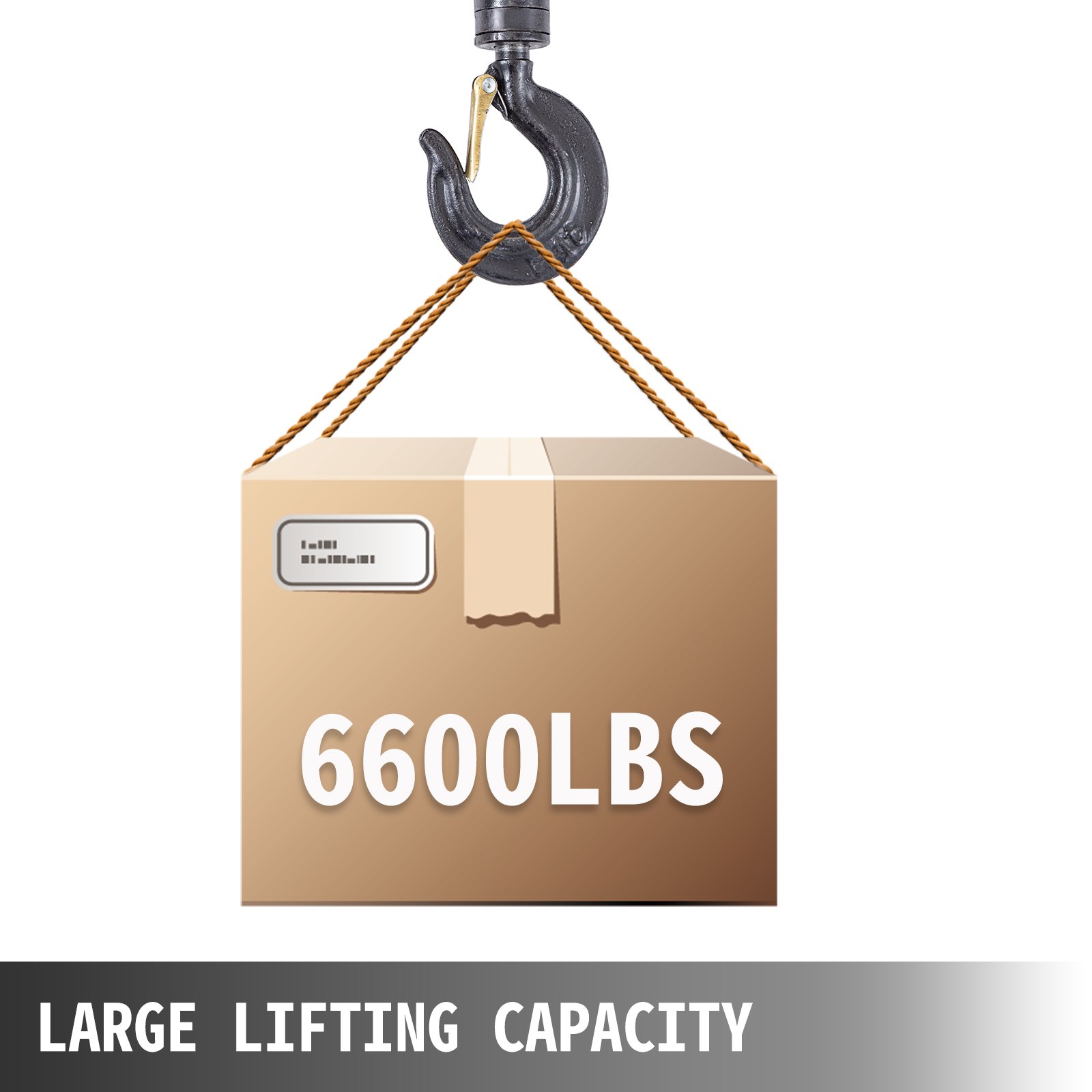VEVOR Chain Hoist 6600lbs/3ton, Chain Block Hoist Manual Chain Hoist 10ft/3m, Block Chain Hand Chain Lifting Hoist, w/ Two Hooks Chain Pulley Tackle Hoist Winch Lifting Pulling Equipment