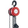VEVOR Chain Hoist Chain Block 2 Ton Capacity 2.5 M Lift Steel Construction Red