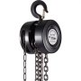VEVOR Hand Chain Hoist, 2200 lbs /1 Ton Capacity Chain Block, 10ft/3m Lift Manual Hand Chain Block, Manual Hoist with Industrial-Grade Steel Construction for Lifting Good in Transport & Workshop, Blac