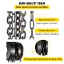 VEVOR Hand Chain Hoist, 2200 lbs /1 Ton Capacity Chain Block, 10ft/3m Lift Manual Hand Chain Block, Manual Hoist w/Industrial-Grade Steel Construction for Lifting Good in Transport & Workshop, Black