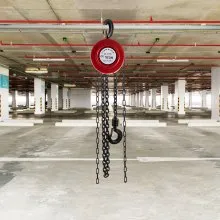 VEVOR Hand Chain Hoist, 2200 lbs /1 Ton Capacity Chain Block, 10ft/3m Lift Manual Hand Chain Block, Manual Hoist w/Industrial-Grade Steel Construction for Lifting Good in Transport & Workshop, Red