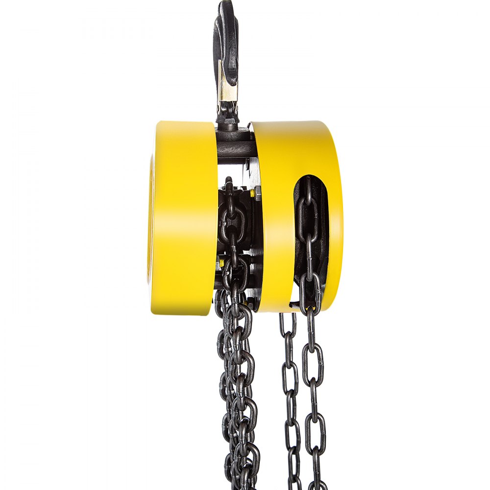 VEVOR Hand Chain Hoist, 2200 lbs /1 Ton Capacity Chain Block, 20ft/6m Lift Manual Hand Chain Block, Manual Hoist with Industrial-Grade Steel Construction for Lifting Good in Transport & Workshop, Yell