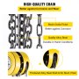 VEVOR hand chain hoist with black oxide finish and quality alloy steel chain.