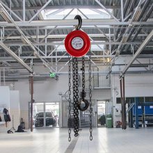 VEVOR Chain Hoist Chain Block 2 Ton Capacity 2 M Lift Steel Construction Red