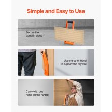 VEVOR Drywall Carrier 2 Pack Plywood Carriers Handles with 176 lbs Load