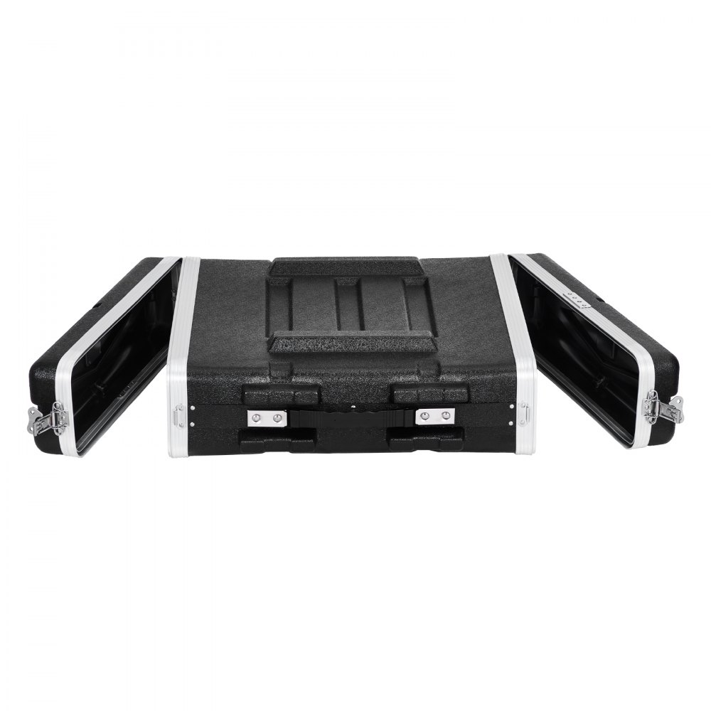 VEVOR 2U Rack Case Server Rack Cabinet 480mm / 19 in Depth with ABS Construction Handle