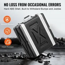 Gabinete para servidor VEVOR 4U Rack de 14" de profundidad con asa de construcción ABS