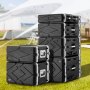 VEVOR 6U Rack Case szerver rack szekrény 317,5 mm / 12,5 hüvelyk mélységgel ABS fogantyúval