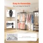 VEVOR Clothing Garment Rack, Heavy Duty Clothes Rack, Freestanding Clothes Racks with Steel Frame, 363 kg Load Capacity Closet Wardrobe with Storage Shelves for Bedroom, Clothing Store, Hallway