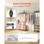 VEVOR Clothing Garment Rack, Heavy Duty Clothes Rack, Freestanding Clothes Racks with Steel Frame, 363 kg Load Capacity Closet Wardrobe with Storage Shelves for Bedroom, Clothing Store, Hallway